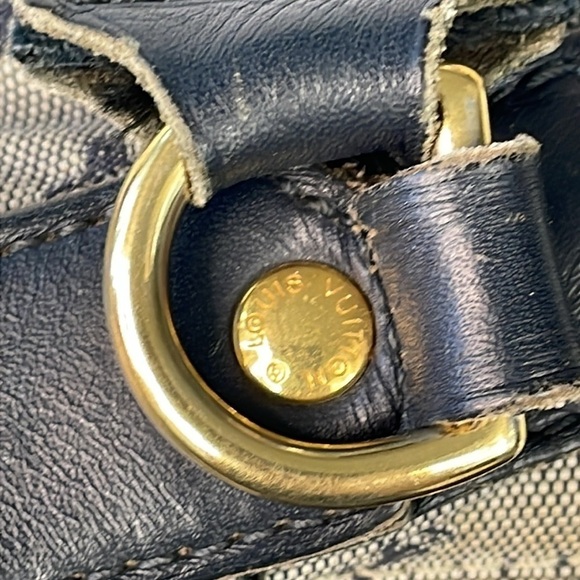 Louis Vuitton Monogram Mini Lin Sac a Langer Diaper Messenger Bag Denim Gray - Picture 12 of 17